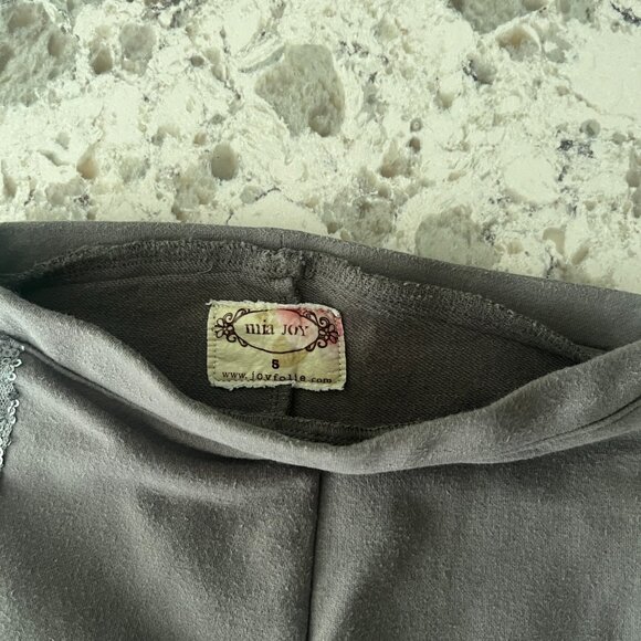 Joyfolie grey sequin leggings sz 5 - Picture 5 of 5